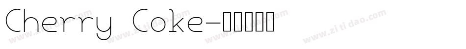 Cherry Coke字体转换
